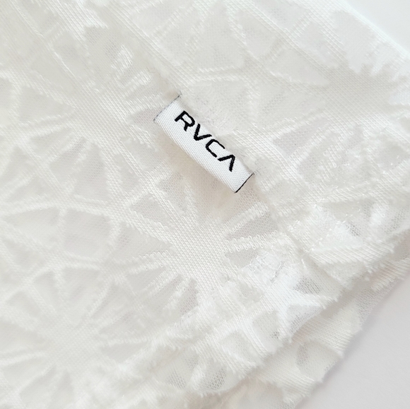 NWOT White RVCA Beach Cover-up XS - Picture 7 of 8